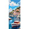 Boat City Paint by Numbers for Adults, DIY Paint by Number Acrylic with 3 Brushes, DIY Painting by Numbers for Beginner Kits, DIY Canvas Oil Painting Kit for Home Wall Decor Gift (No Frame) 40x120cm view 1