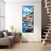 Boat City Paint by Numbers for Adults, DIY Paint by Number Acrylic with 3 Brushes, DIY Painting by Numbers for Beginner Kits, DIY Canvas Oil Painting Kit for Home Wall Decor Gift (No Frame) 40x120cm view 2