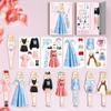 Yilia Magnetic Princess Dress Up Paper Doll, 2025 New Paper Dolls Magnetic Dress Up Dolls for Girls Ages 4-7, Pretend Play Toys Magnet People Clothes Game for Girls Imagine Set Birthday Gift (A Set) view 1