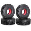 120mm 1.9 RC Crawler Tires 1/10 Fits most 1/10 RC Crawler cars such as SCX10 III TRX4 90046 R197 (Silicone Sponge red) view 1