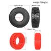 120mm 1.9 RC Crawler Tires 1/10 Fits most 1/10 RC Crawler cars such as SCX10 III TRX4 90046 R197 (Silicone Sponge red) view 2