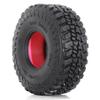 120mm 1.9 RC Crawler Tires 1/10 Fits most 1/10 RC Crawler cars such as SCX10 III TRX4 90046 R197 (Silicone Sponge red) view 3