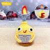 DTREELS 1pcs Handmade Crochet F-Bomb with Base, Emotional Support Bomb with Positive Card, Stress Relieving Bomb Toy for Friends, Funny Handmade Crochet Gift for Friends Home Office Desk Decor view 2