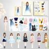 Yilia Magnetic Princess Dress Up Paper Doll, 2025 New Paper Dolls Magnetic Dress Up Dolls for Girls Ages 4-7, Pretend Play Toys Magnet People Clothes Game for Girls Imagine Set Birthday Gift (E Set) view 1