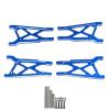 RC Parts for Traxxas for Fiesta for ST for Rally 1/10 RC Car Upgrades Parts Accessories Metal Front and Rear Suspension Arm Set Parts(Blue) view 2