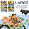 Slsy 16 inch Tricycle Trike Bike Perfect for Beginner Riders, Single Speed 3 Wheel Bikes, Three-Wheeled Bicycles with Adjustable Height and Rear Basket view 4