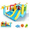 (2025 New JOYMOR 9-in-1 Inflatable Bounce House for Ages 36 with Height-Adjustable Basketball Hoop, Kiosk House, Ball Pit, Inflatable Bouncer with Blower for Indoor & Outdoor Party view 1