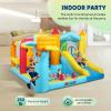 (2025 New JOYMOR 9-in-1 Inflatable Bounce House for Ages 36 with Height-Adjustable Basketball Hoop, Kiosk House, Ball Pit, Inflatable Bouncer with Blower for Indoor & Outdoor Party view 4
