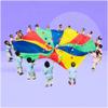 EDCWDTYYEC Play Parachute Nursery Sensory Game, Nursery Physical Training Resistance Play Parachute Games, Play Parachute for 3-6 Years Old Parachute Paracadas(3m/9.8ft) view 1