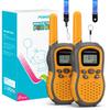 FOREDOM Walkie Talkies for Kids Walkie Talkies Long Range for Boys Age 3 to 12 Year Old Birthday Toys with Flashlight, Lanyards, 2 Pack - Orange view 1
