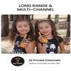 FOREDOM Walkie Talkies for Kids Walkie Talkies Long Range for Boys Age 3 to 12 Year Old Birthday Toys with Flashlight, Lanyards, 2 Pack - Orange view 2