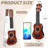 10 Inch Kids Mini Guitar 3 Pcs Toy Guitars 4 Strings Mini Ukulele Musical Instrument Guitars Toy for Toddler Beginner view 2