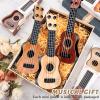 10 Inch Kids Mini Guitar 3 Pcs Toy Guitars 4 Strings Mini Ukulele Musical Instrument Guitars Toy for Toddler Beginner view 4