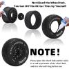 12mm/14mm/17mm Hex RC Wheels and Tires RC Truck Tires RC Car Wheels 1/10 Scale Tyres Hex Detachable Replacement RC Car Tires for Arrma Senton Tires Slash Tires Axial Redcat Rc4wd Fury (Black C) view 2