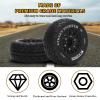 12mm/14mm/17mm Hex RC Wheels and Tires RC Truck Tires RC Car Wheels 1/10 Scale Tyres Hex Detachable Replacement RC Car Tires for Arrma Senton Tires Slash Tires Axial Redcat Rc4wd Fury (Black C) view 4
