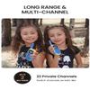 FOREDOM Walkie Talkies for Kids Walkie Talkies Long Range for Boys Age 3 to 12 Year Old Birthday Toys with Flashlight, Lanyards, 2 Pack - Blue view 2