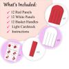 12 DIY Danish Heart Baskets. Precut and Ready to Use, No Tools Needed. Traditional Weaving Paper Craft to Make Julehjerter. Great Home Classroom Decorations. for Experienced Crafters (4x4, Red/White) view 3