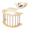 JOYMOR (2024) 5-in-1 Pikler Triangle Climber Arch Rocker with Cushion Sensory Table Set for Kids, Montessori Climbing Toys for Toddlers 1-3 Inside with Collapsible Storage Basin & Blackboard view 1