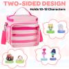 Jaffzora Carrying Case Compatible with Little Tikes Story Dream Machine Books Starter Set, Portable Cute Storage Bag for Storybook, Character & Accessories, Pink(Bag Only) view 2