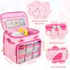 Jaffzora Carrying Case Compatible with Little Tikes Story Dream Machine Books Starter Set, Portable Cute Storage Bag for Storybook, Character & Accessories, Pink(Bag Only) view 4