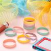 BBTO 48 Pieces Happy Birthday Rubber Bracelets Silicone Stretch Wristbands Colored Silicone Bracelets for Birthday Party Supplies (Pastel Style) view 4