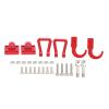 equlup RC Car Trailer, 2PCS Metal Towing Buckle Tow Hooks D Shackles CC01 1/10 RC Crawler Upgrade Parts for Climbing Crawler Car (Red) view 1