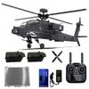 BrickCraftWorks 1/32 Scale 2.4G 6CH RC Dual-axis Co-Drive Flybarless 6G/3D Stunt F11-S AH64 Helicopter Model RC Military Helicopter Toy Gift for Adults (RTF GPS Version) view 1