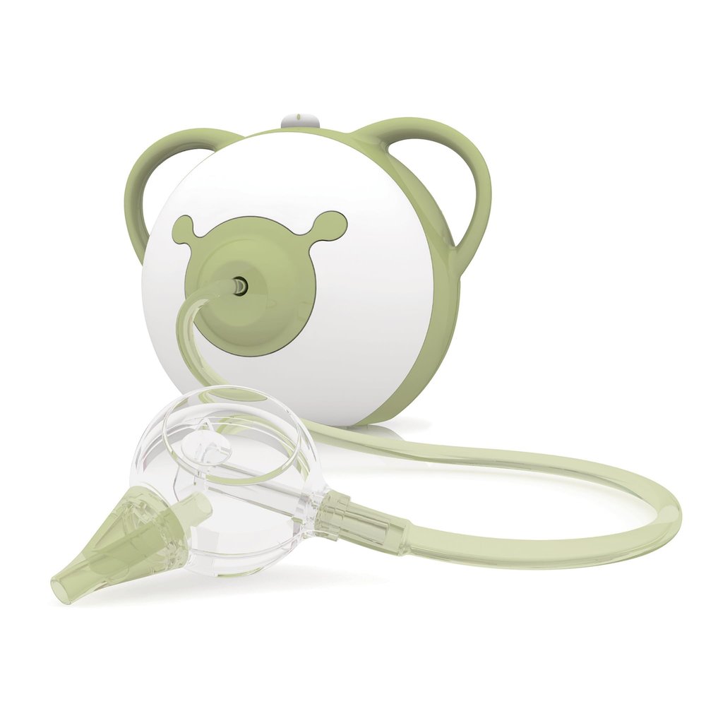 Nosiboo Pro Nasal Aspirator for Babies | Electric Nose Sucker | Made in EU | Adjustable Suction Power | Premium Quality | Award-Winning Design (Sage, 7,8x6,38x6,77 Inch)
