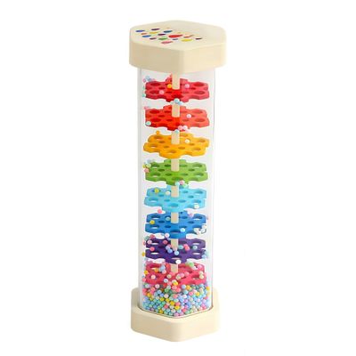 8.8" Rain Sticks for Kids,Wooden Rainmaker Montessori Toys for Baby 6-12 Months,Musical Toys Rattle Sensory Development, Rain Maker Toy Gifts for 6 7 8 9 12 Month Old Newborn Boys Girls Toddlers