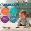 8.8" Rain Sticks for Kids,Wooden Rainmaker Montessori Toys for Baby 6-12 Months,Musical Toys Rattle Sensory Development, Rain Maker Toy Gifts for 6 7 8 9 12 Month Old Newborn Boys Girls Toddlers view 2