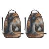 Cute Ghost Car Seat Back Kick Protectors,2 Pack Rustic Farmhouse Halloween Kick Mats With Storage Pockets For Vehicles To Protect From Dirt Mud Scratches view 3