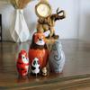 Animal Nesting Dolls Set  Hand Painted Wooden Safari Matryoshka  Lion Elephant Tiger Panda Monkey Figurines  Russian Style Dolls Set of 5 view 4