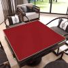 Pure Colour Square Mahjong Mat Poker Card Games Board Games Roll Up Gaming Mat with Carrying Bag(Red,90X90cm/35.4x35.4) view 3