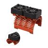 Rc Motor Cooling Fans, Dual 30mm with Metal Cover 4068 4074 Brushless Motor Heatsink Rc Cooling Fans Rc Brushless Motor Fan for 1/8 Remote Control Car (Orange) view 2