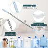2-Pack 28 Long Bottle Brush, 3 and 5 Gallon Bottle Cleaning Brush, Water Bottle Brush with Bendable Replacement Brush Head, Nylon Bristles and Stainless Steel Handle Bucket Cleaning Brush view 3