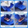 CUTE STONE 2-in-1 Toy Boat & Tower Crane Playset, Cargo Ship with Lights/Sounds | Push-Go Transport Ship & Construction Vehicle Toys, Interactive Carrier Boat for Kids Boys Girls view 4