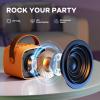 YLL Mini Karaoke Machine for Kids Adults, Portable Bluetooth Speaker with 2 Wireless Microphones, Birthday Gifts Toys for Girls Boys Ages 3, 4, 5, 6, 7, 8, 9,10,11,12+ Years Old Toddler (Orange) view 3