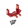 RampCrab Servo Mount Bracket for SCX24 & AX24, Adjustable Servo Mount Bracket, 1/24 RC Car Steering Servo Mount for Axial SCX24 Bronco Deadbolt JLU Gladiator C10 Upgrade Parts, Aluminum Alloy, Red view 1