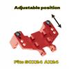 RampCrab Servo Mount Bracket for SCX24 & AX24, Adjustable Servo Mount Bracket, 1/24 RC Car Steering Servo Mount for Axial SCX24 Bronco Deadbolt JLU Gladiator C10 Upgrade Parts, Aluminum Alloy, Red view 2
