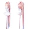 Anime wig game,Role-play pink blue gradient forked bow hair replacement wig,(Sangonomiya Kokomi) (Pink) view 2