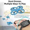 2025 Upgraded Hand Controlled Drone for kids,Somatosensory aircraft with Smart Watch Controlled, Gesture sensing aircraft Cool LED Remote Control Drone 360 Flips,quadcopter view 4