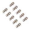 Adjustable Servo Push Rod Connector, Rc Airplane Plane Parts Linkage Stopper, Stainless Steel 10pcsset 1.3mm for Model Aircraft Control Surfaces view 1