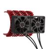 VINGVO RC Motor Cooling Fans, Dual 30mm Brushless Motor Fan with Metal Cover, 4068 4074 Compatible, 8cm Length, 27000RPM, For 1/8 RC Car (Red) view 4