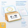 BAZIC Products Telling Time Flash Cards Learn to Read Time, Read Clocks Numerals & Analog, Interactive Learning Flashcards Kindergarten School Home (36/Pack), 1-Pack view 3