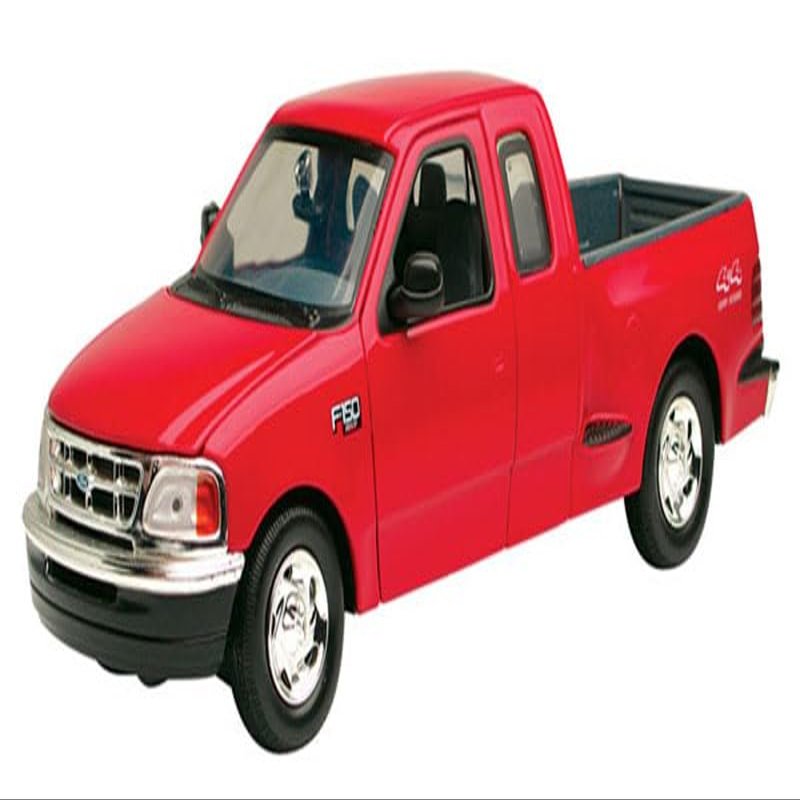 2001 F 150 XLT Flareside Supercab Pickup Truck Red 1/24 Diecast Model Car by Motormax 73284r