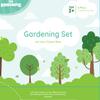 Gardening Set, Tool Kit, for Kids, STEM, Includes Tote Bag, Spade, Watering Can, Rake, Fork, Trowel and Gloves (Camo Quest) view 2