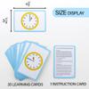 BAZIC Products Telling Time Flash Cards Learn to Read Time, Read Clocks Numerals & Analog, Interactive Learning Flashcards Kindergarten School Home (36/Pack), 72-Pack view 2