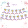 1st Brthday Photo Banner Mermaid 1st Birthday Decorations Girl 1st Birthday Photo Banner for Baby from Newborn to 12 Months view 2