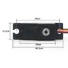 DUHWQ 5 Wire Metal Gear Servo Compatible with 1/16 RC Car Upgrade Parts Accessories SG 1603 SG 1604 SG1603 SG1604 view 4