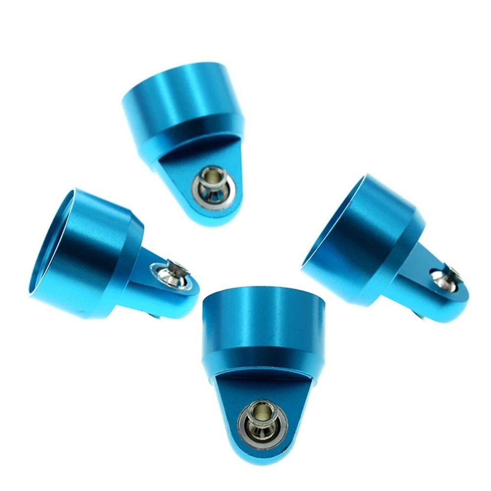 4pcs Metal Shock Absorber Cap Cover for TRA-XXAS 1/5 for X-MAXX 6S 8S RC Car Upgrade Parts Accessories(Light Blue)
